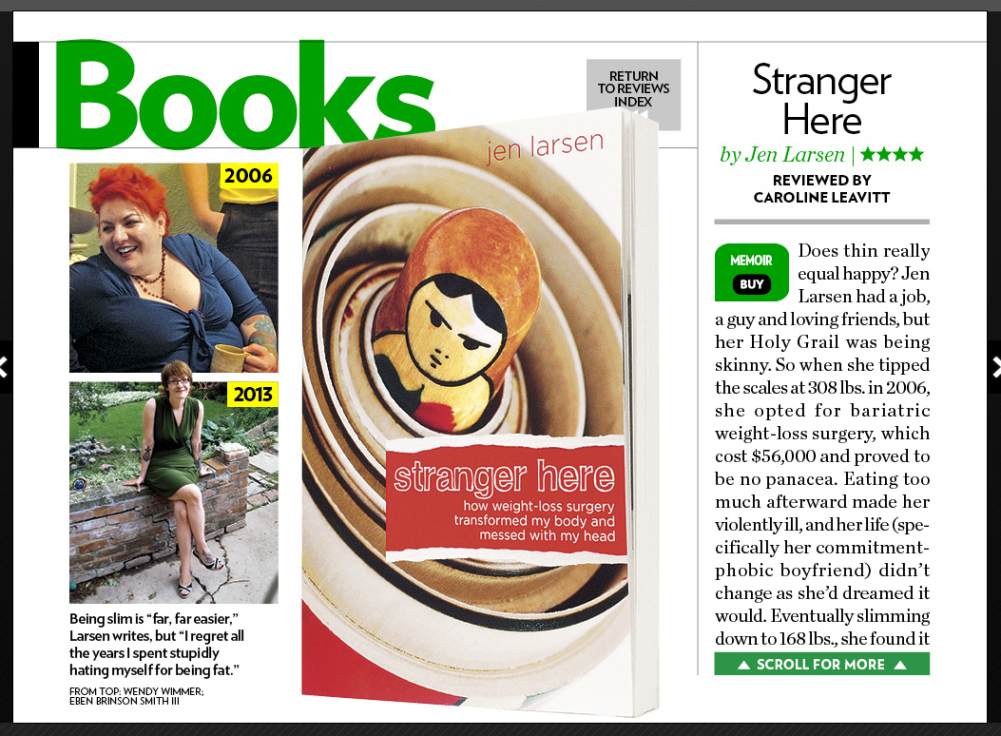 PEOPLE Magazine review of Stranger Here by Jen Larsen